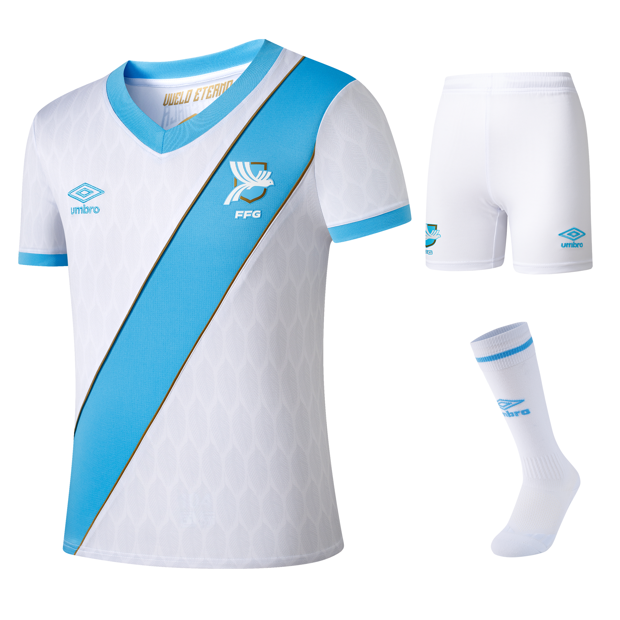 Guatemala Kids Short Sleeve Home Jersey SET