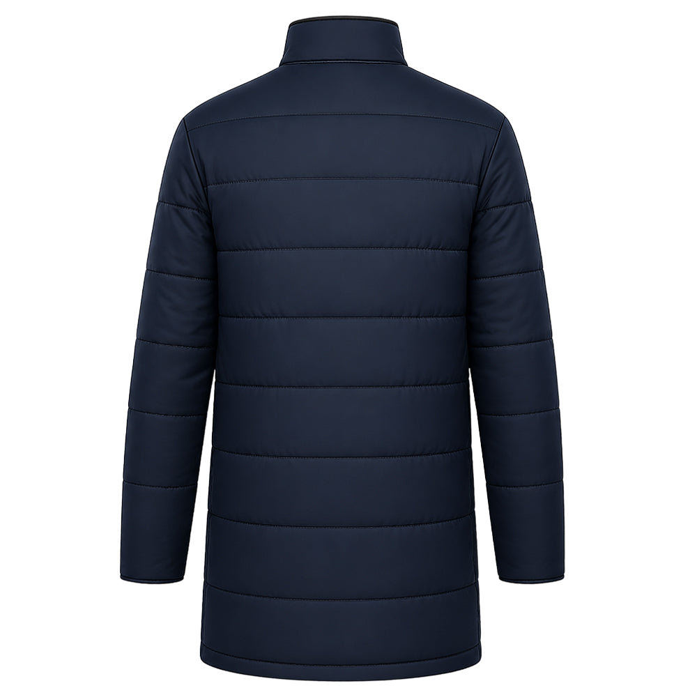 Men's Long Length Hooded Puffer Jacket
