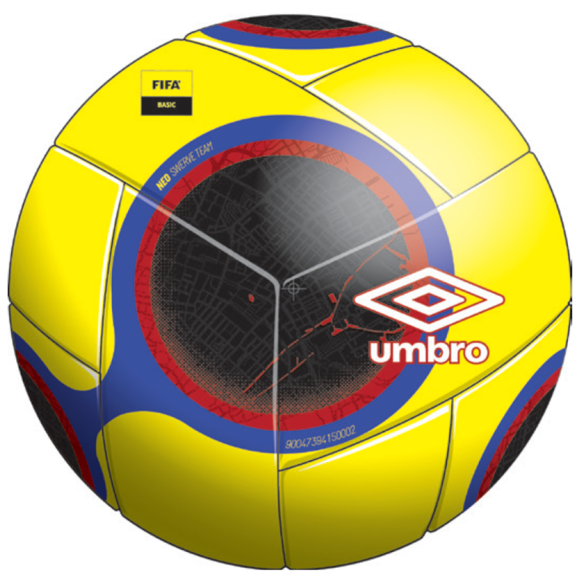 Umbro Ball Sack includes 12 Neo Swerve Team  #4 Yellow Soccer Balls